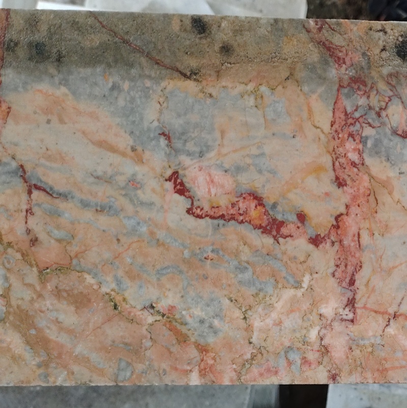 Marbre gris et rose