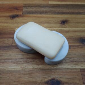 Porte-savon original en marbre blanc